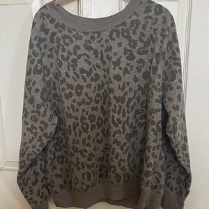 Old Navy Leopard Print Sweatshirt